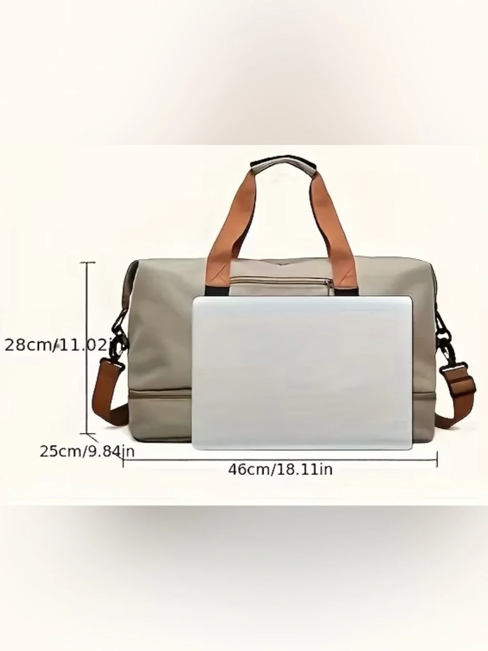 N/A navy duffel
